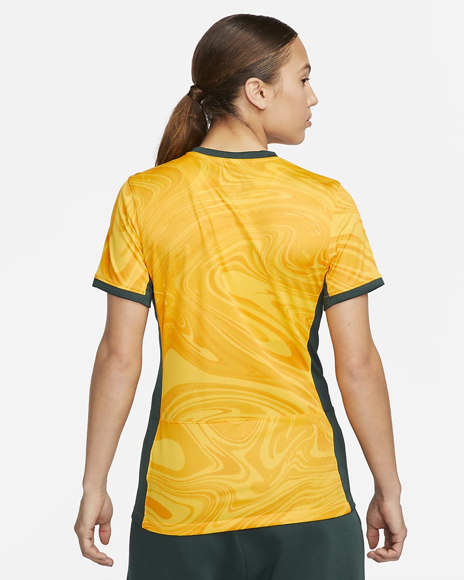 Australia 2023 Stadium Home Women s Nike Dri FIT Soccer Jersey